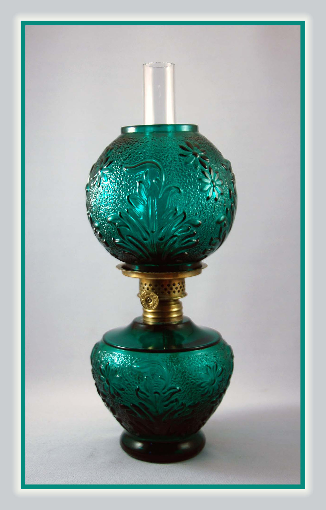 SCARCE Antique Embossed & Textured Miniature Oil Lamp, S2231 eBay